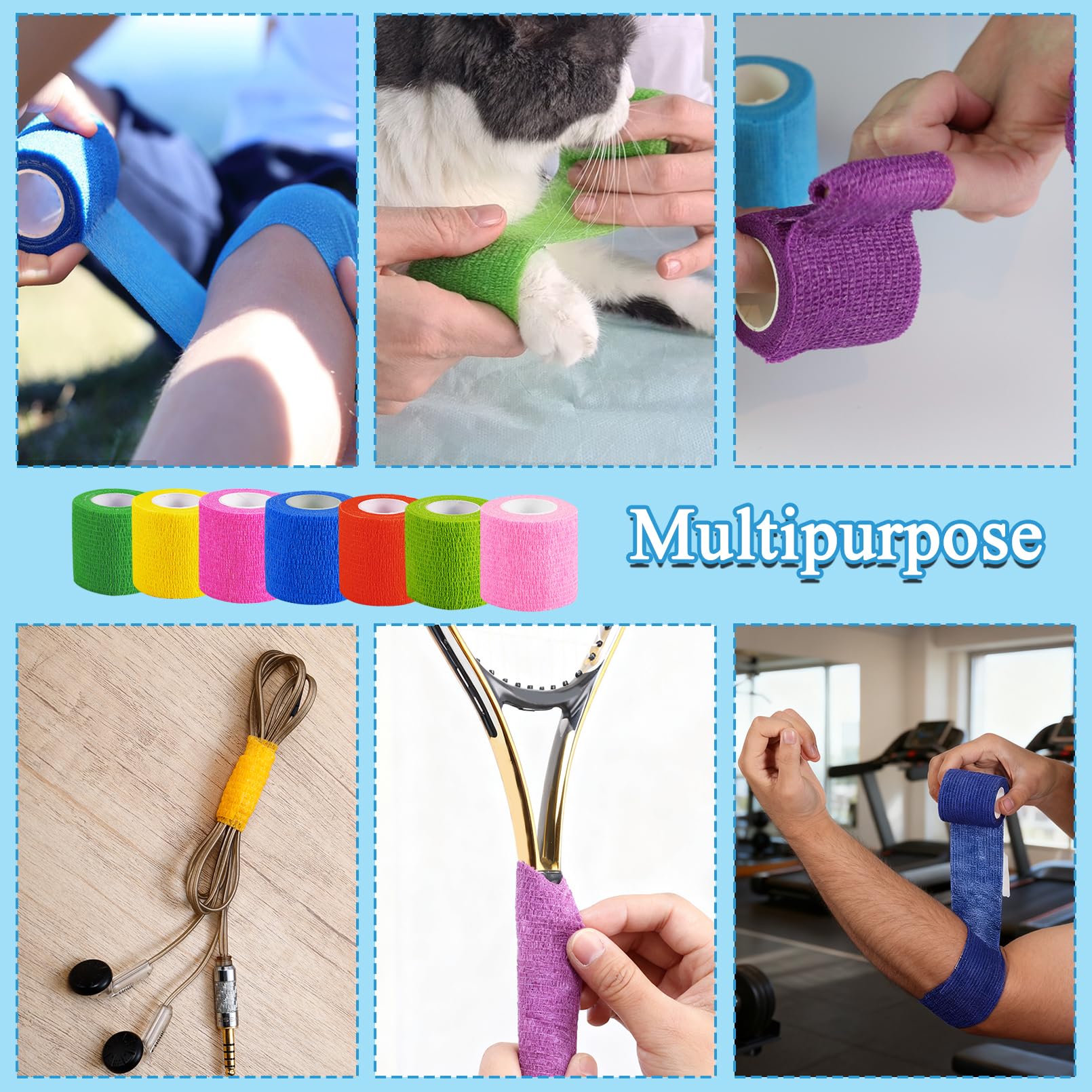 PUREZON pet care wrap illustrates quick, gentle wrap for pets