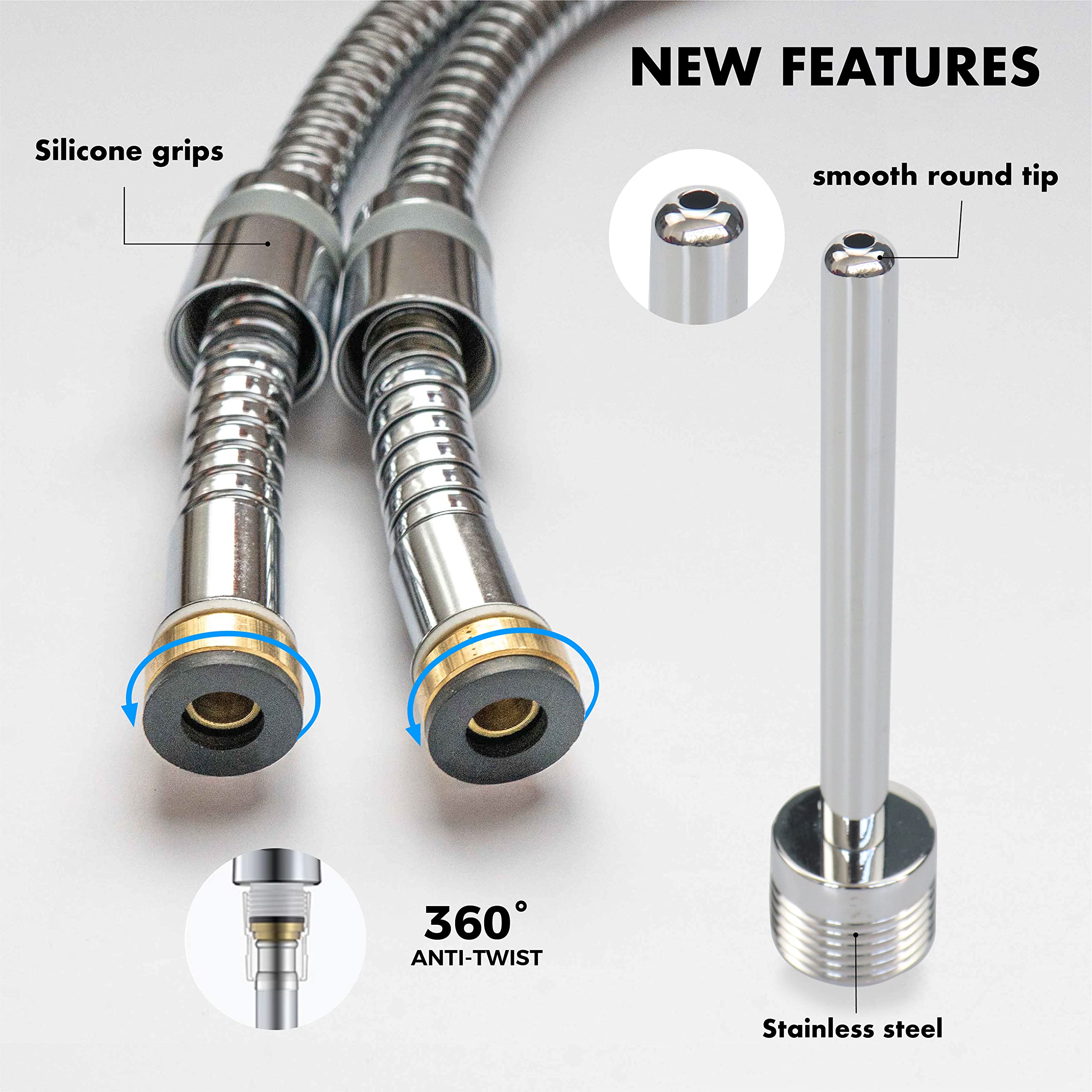 Purifvend enema kit 100-inch hose for flexible setup and reach