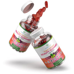 Purify Life gummies 50 percent more packaging emphasizes extended supply.
