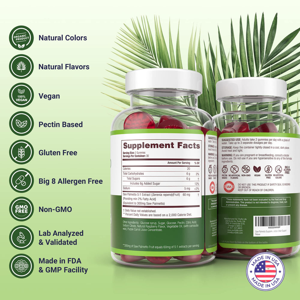 Purify Life gummies on a clean surface highlight vegan pectin formula.