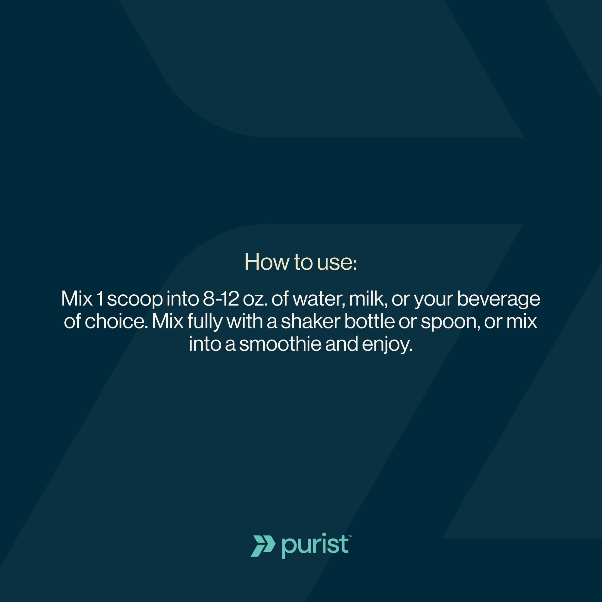 Purist REP whey grass-fed cows logo communicates clean protein sourcing.