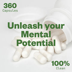 Purisure caffeine theanine tablets on white surface for steady energy