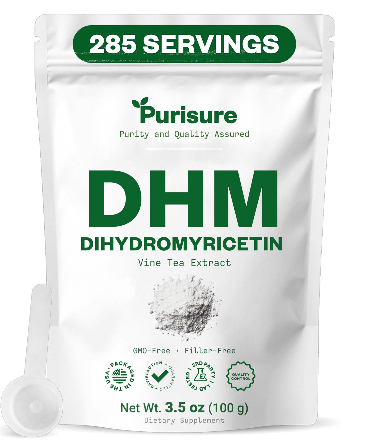Purisure DHM powder tub—premium supplement for daily wellness.