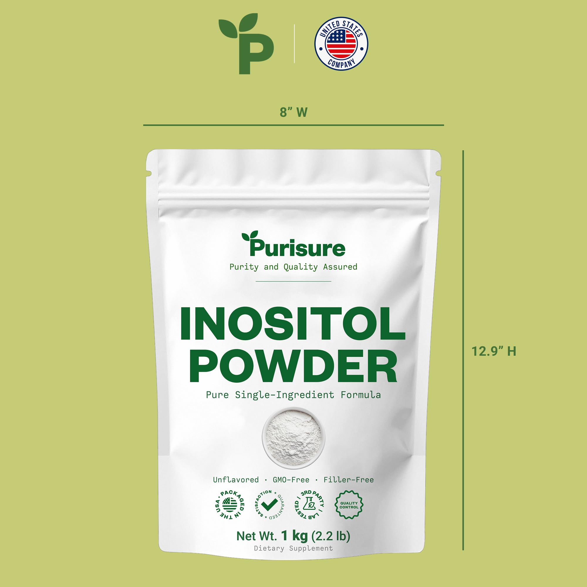 Purisure Inositol powder daily routine setup invites mindful wellness.