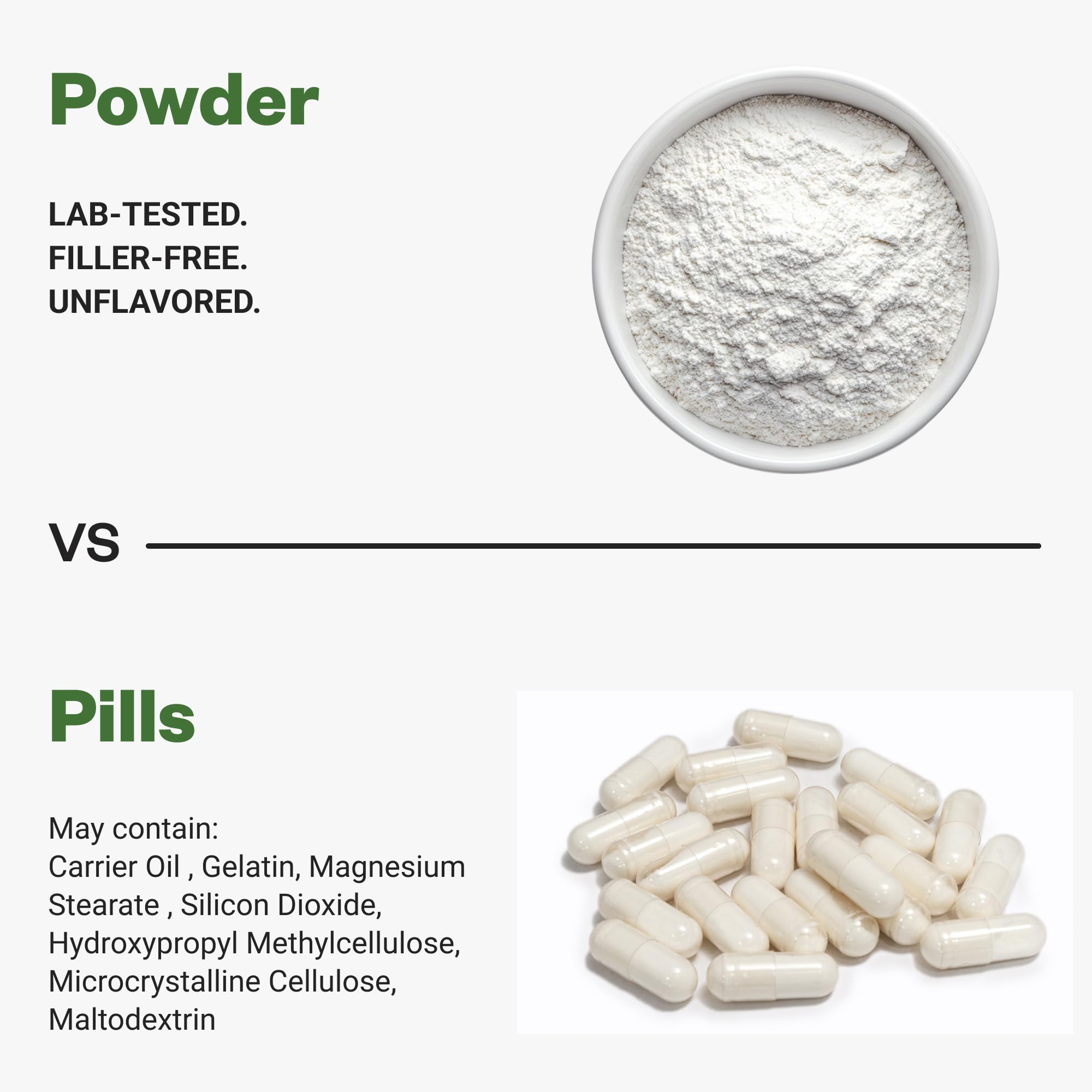 Purisure Inositol powder label closeup emphasizes vegan and non-GMO quality.