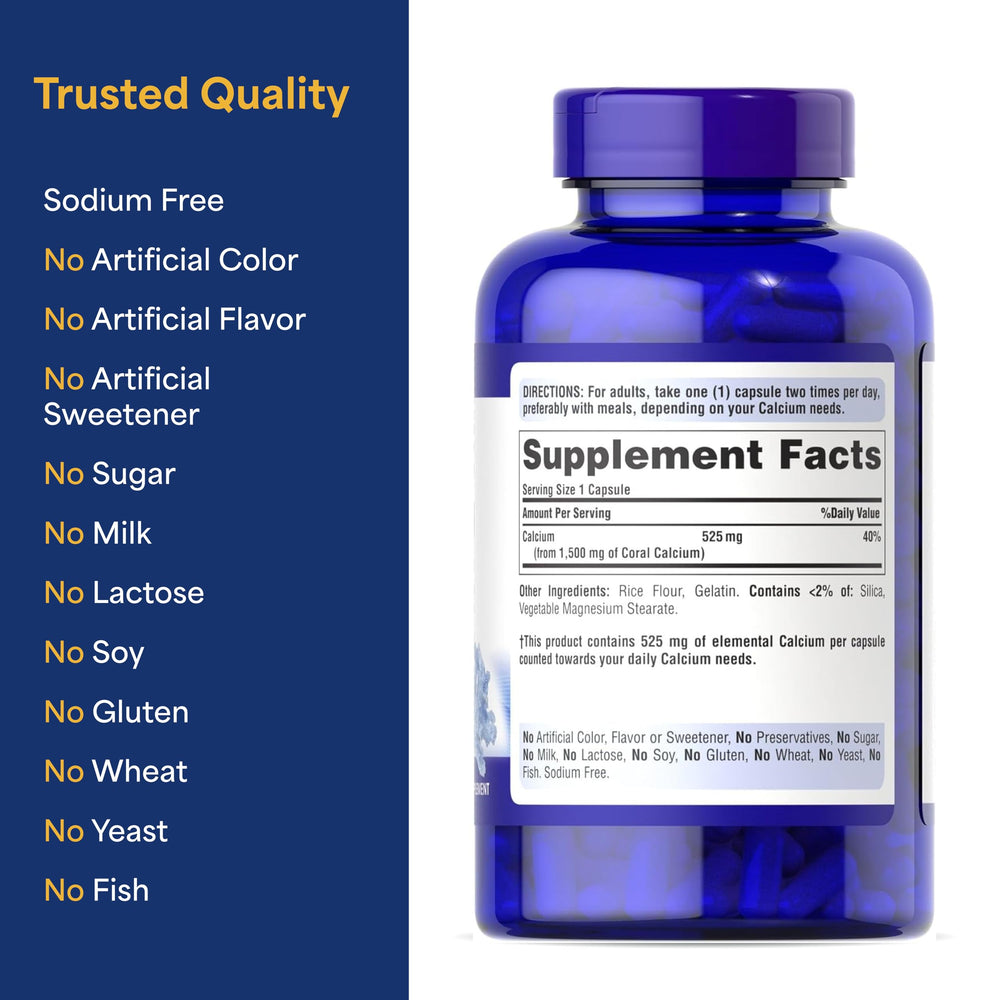Puritan's Pride daily dosage reminder emphasizes easy twice-daily intake.