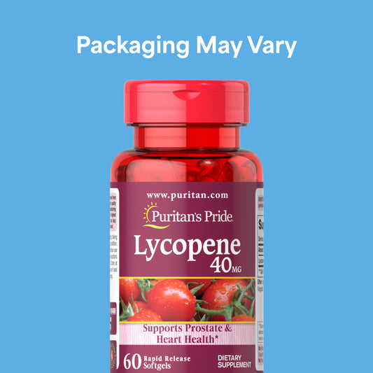 Puritan's Pride Lycopene 40mg 2-pack bottles offer convenient, steady antioxidant intake.
