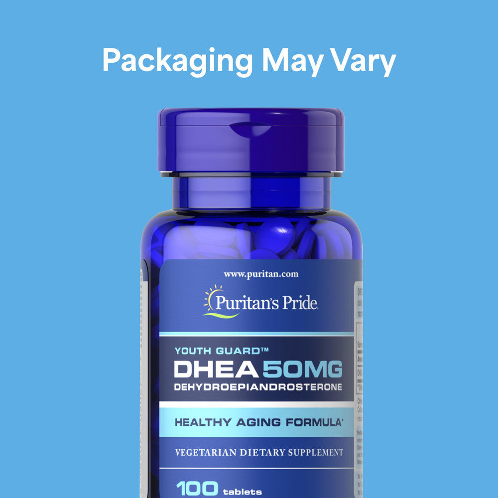 Puritan's Pride Youth Guard DHEA bottle showing a two-pack.