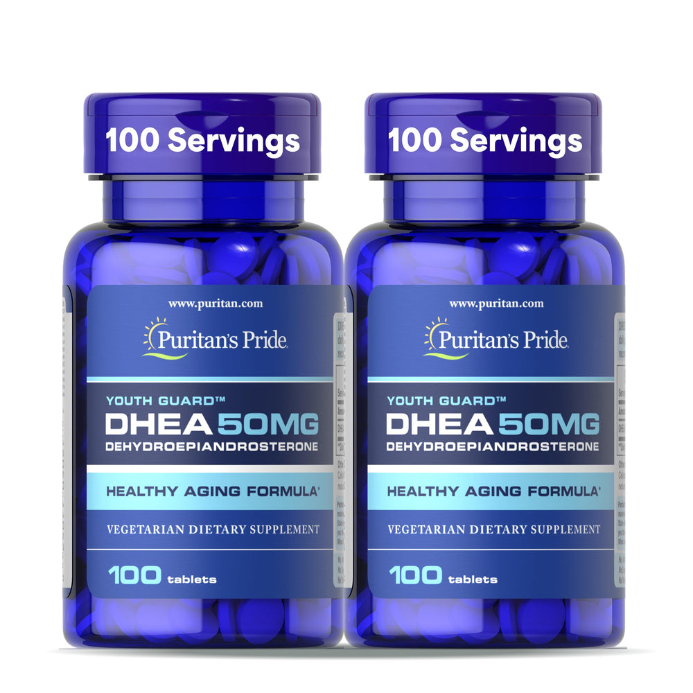 Puritan's Pride Youth Guard DHEA tablet for daily wellness.