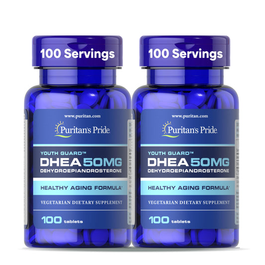 Puritan's Pride Youth Guard DHEA tablet for daily wellness.