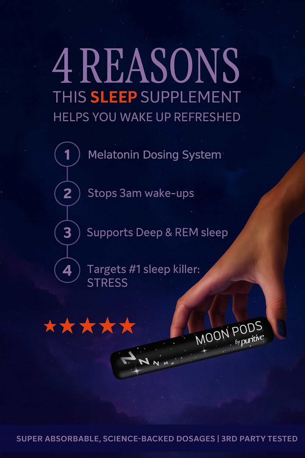 Puritive Melatonin Diffuser aroma lavender and peppermint for calm