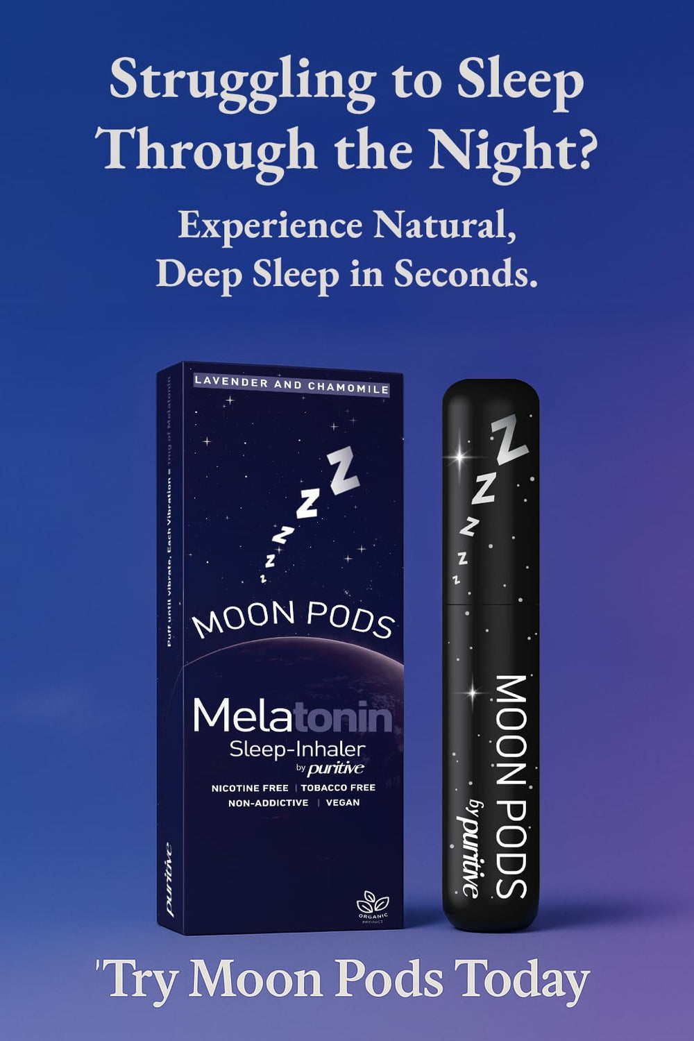 Puritive Melatonin Diffuser close-up-dose visualization highlights precise nightly dosage.