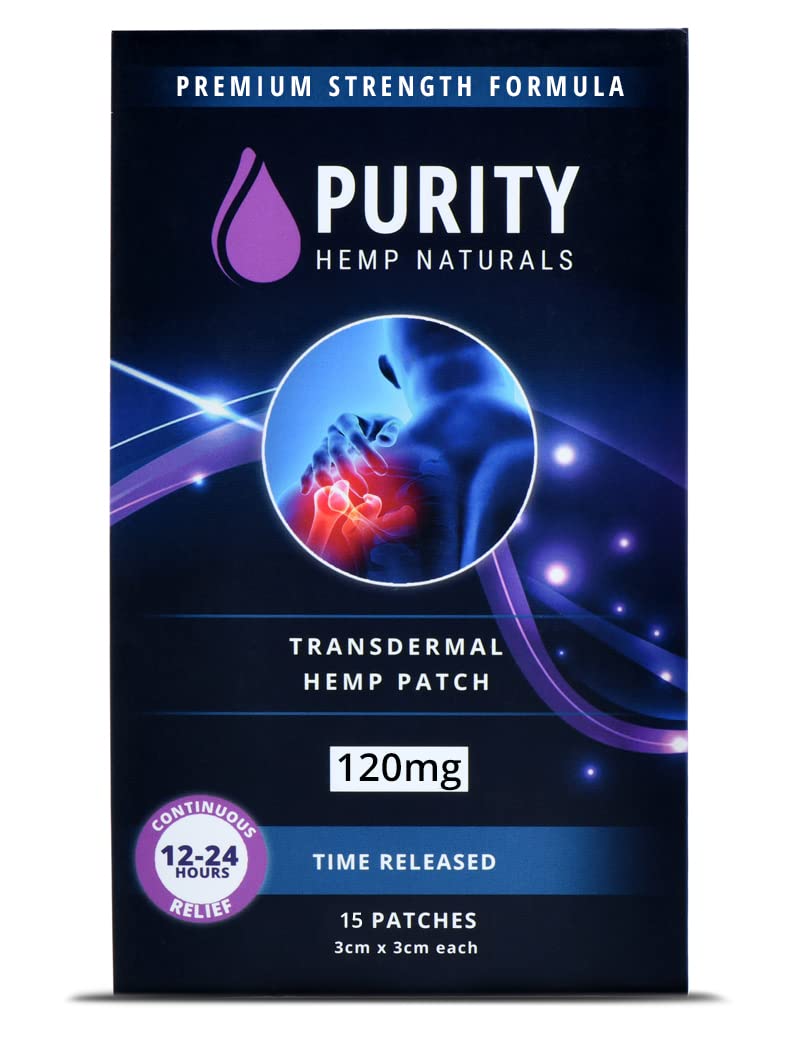 Purity Hemp Naturals patch water-resistant detail for active lifestyles.