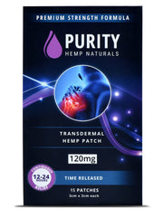 Purity Hemp Naturals patch water-resistant detail for active lifestyles.