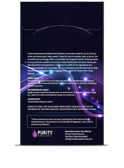 Purity Hemp Naturals 120 mg patch layout image shows evenly spaced patches.