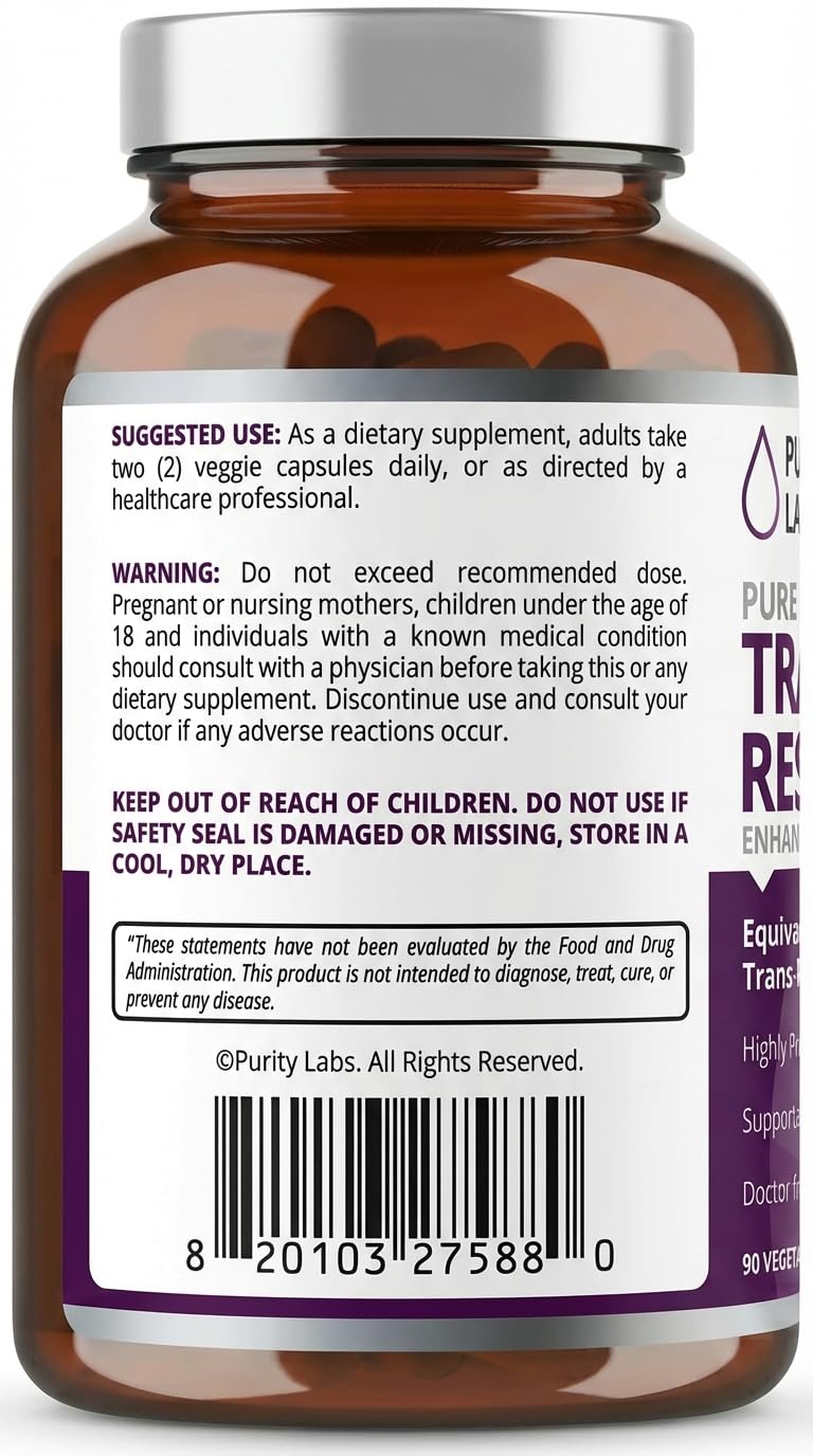 Purity Pledge logo on Purity Labs bottle signaling ingredient integrity