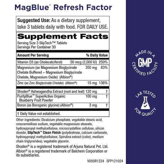 Purity MagBlue bottle front for quick daily use.