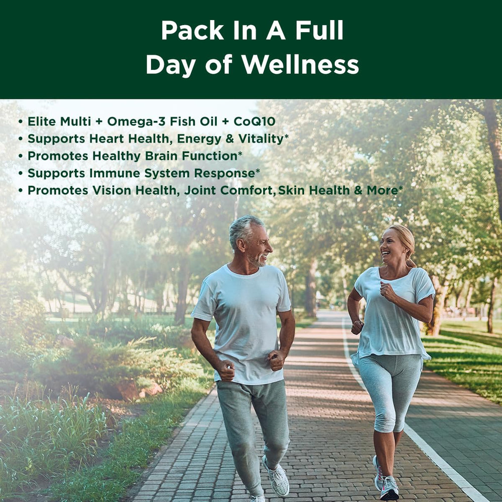 Purity Pack daily packets display showing 30-day supply for convenient on-the-go nutrition.