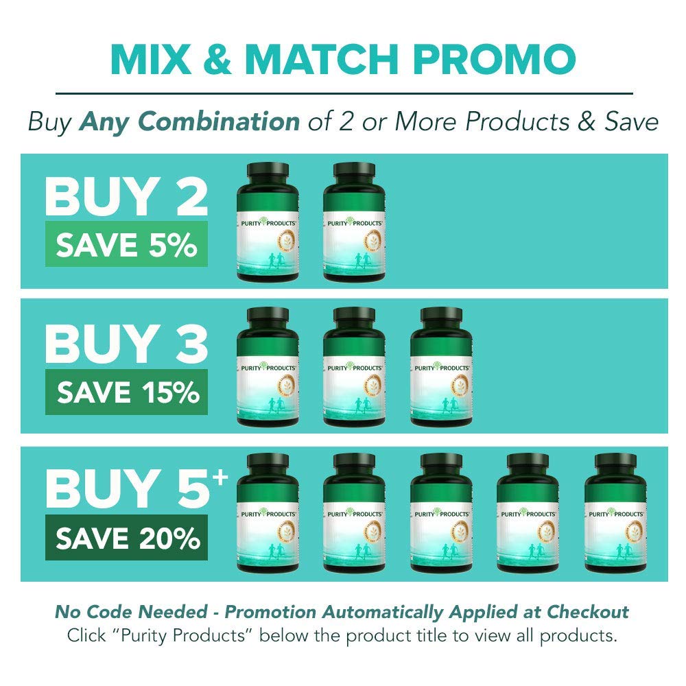 Purity Products Advanced D bottle pouring capsules into hand