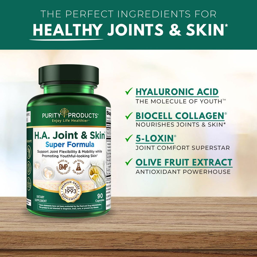 Purity Products Biocell collagen hyaluronic acid capsules.