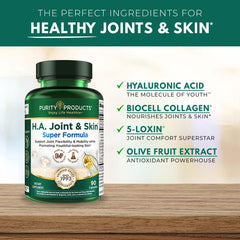 Purity Products Biocell collagen hyaluronic acid capsules.