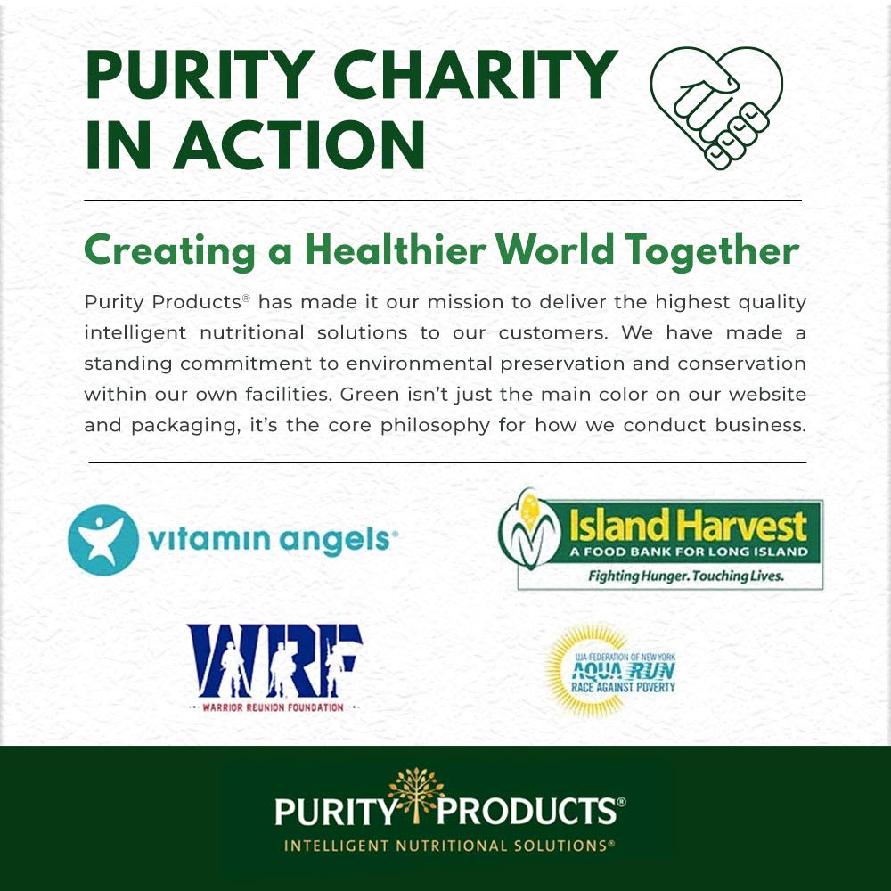 Purity bottle label highlights 60 wafers and resveratrol
