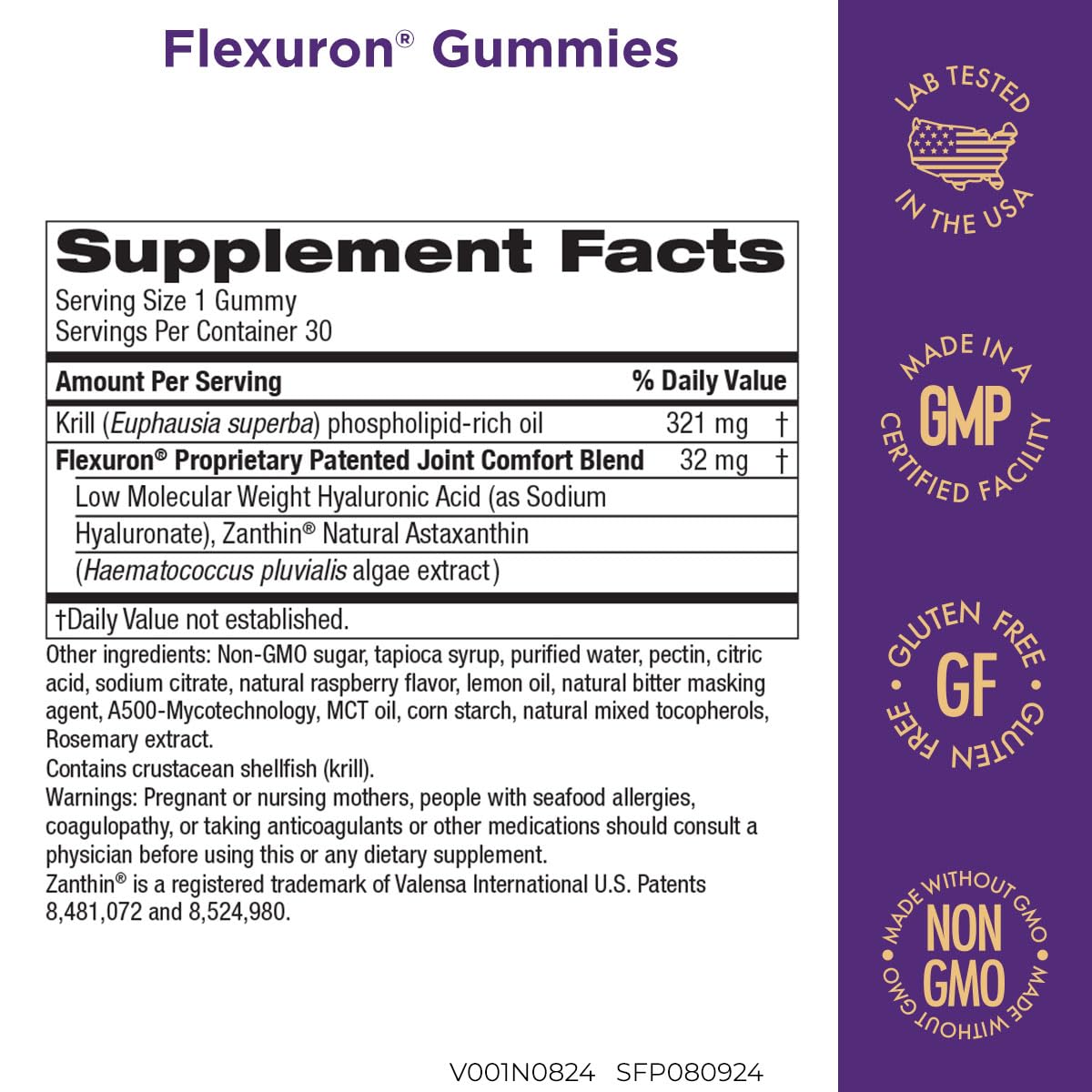 Purity Products Flexuron gummies berry flavor for daily joint comfort