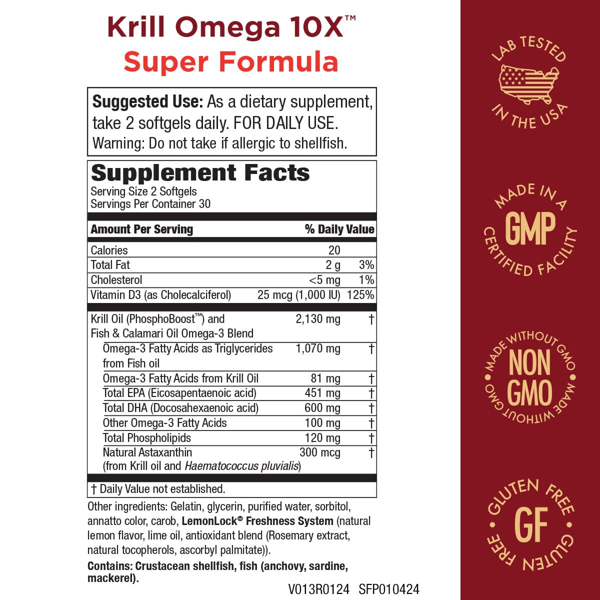 Purity Products Krill Omega-3 softgels closeup shows easy daily dosing for omega-3 support.