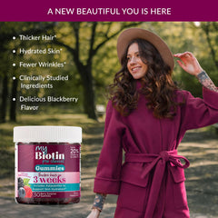 Purity Products MyBiotin ProClinical gummies astaxanthin ingredient close-up signals hydration support.