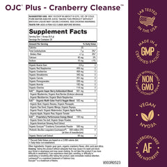 Purity Products OJC Plus Cranberry Cleanse scoop in cup ready for a nutrient-rich daily drink