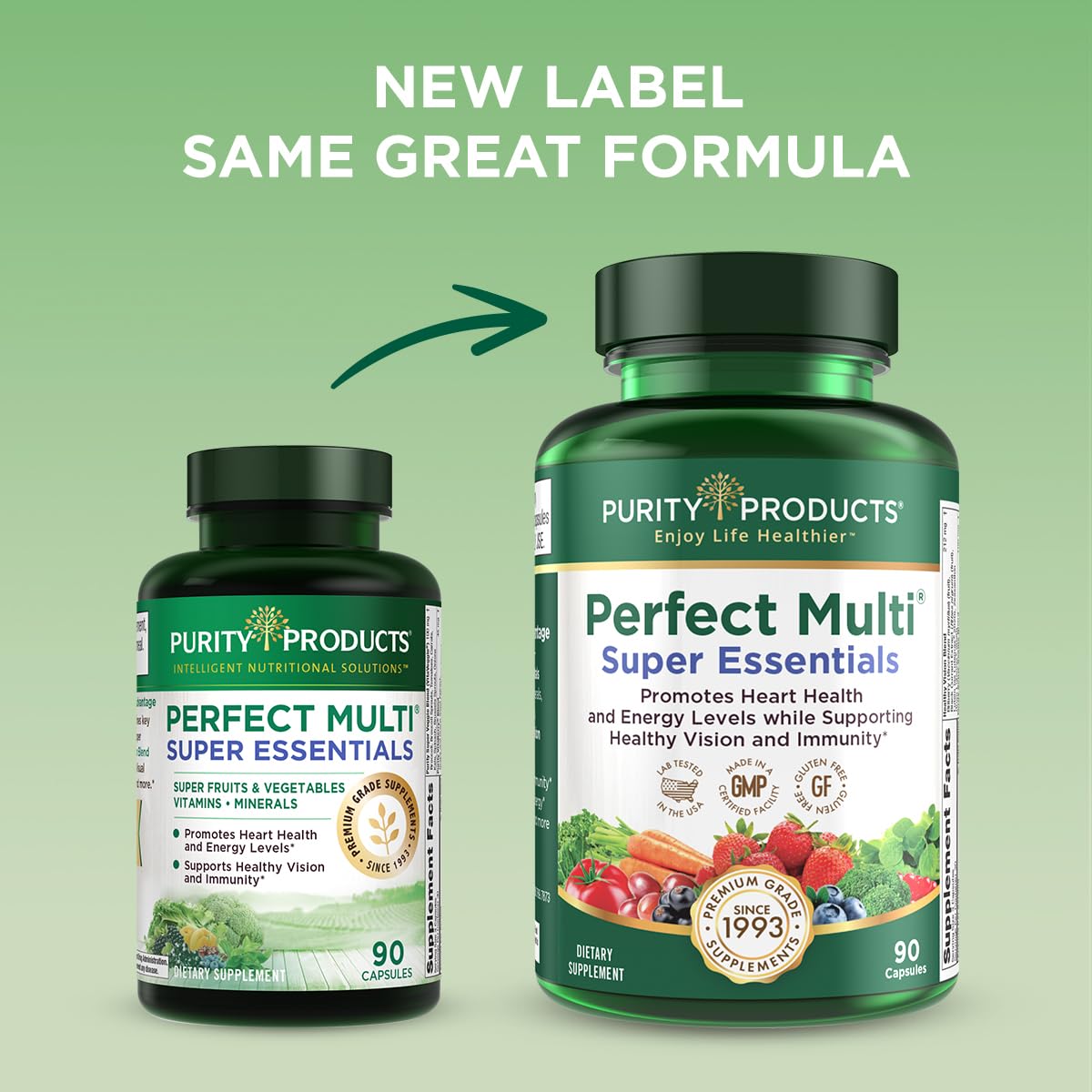 Purity Products Perfect Multi label shows lutein and black currant for vision support