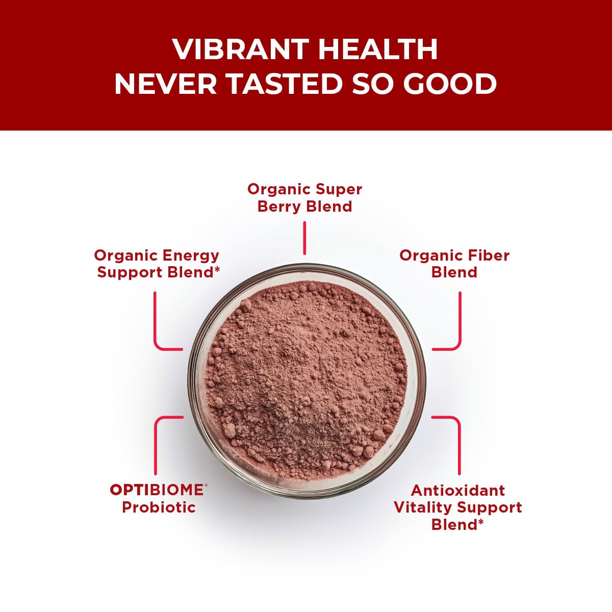 Purity Products Red Biome organic fiber blend promoting regularity