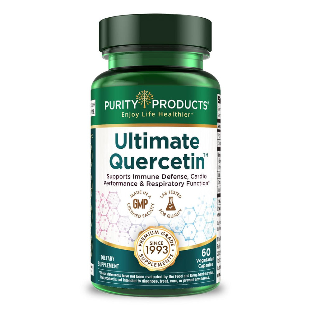 Purity Products Ultimate Quercetin bottle with 60 vegan capsules for immune support