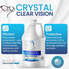 Purity refill bottle for ongoing eyewear cleaning routines