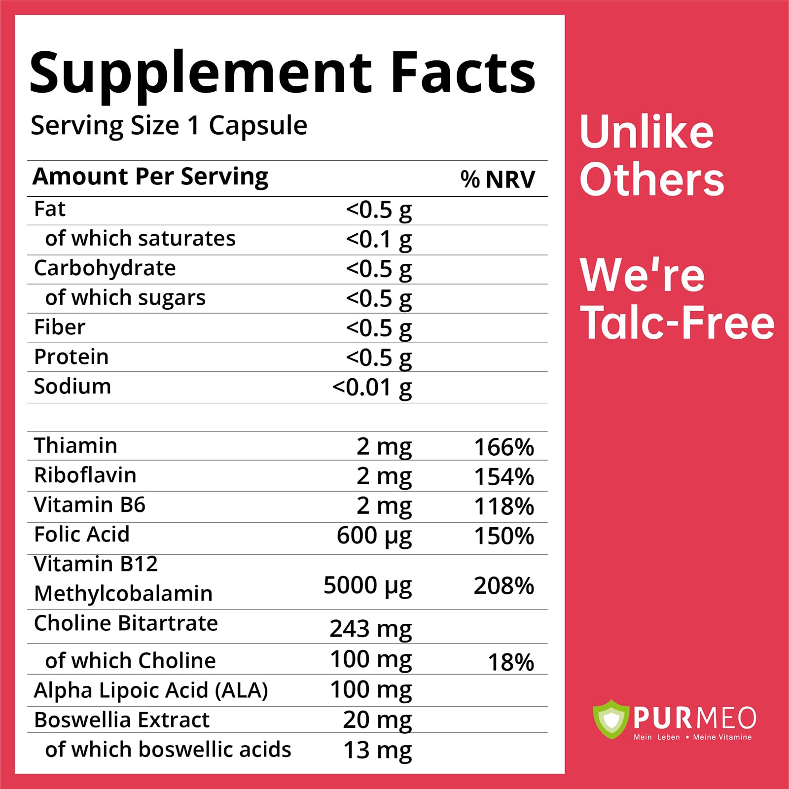 Purmeo Tinnitus Relief capsules ready for daily nerve support.