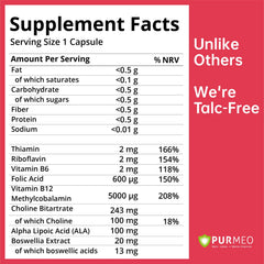 Purmeo Tinnitus Relief capsules ready for daily nerve support.