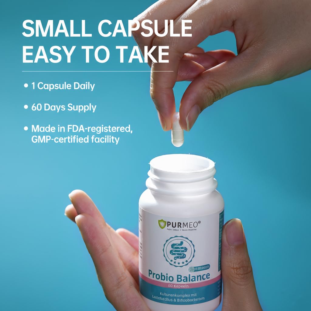 Purmeo vegan gluten-free capsules in a minimalist package