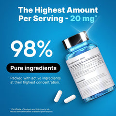 Morning routine with capsule to support alertness and clarity
