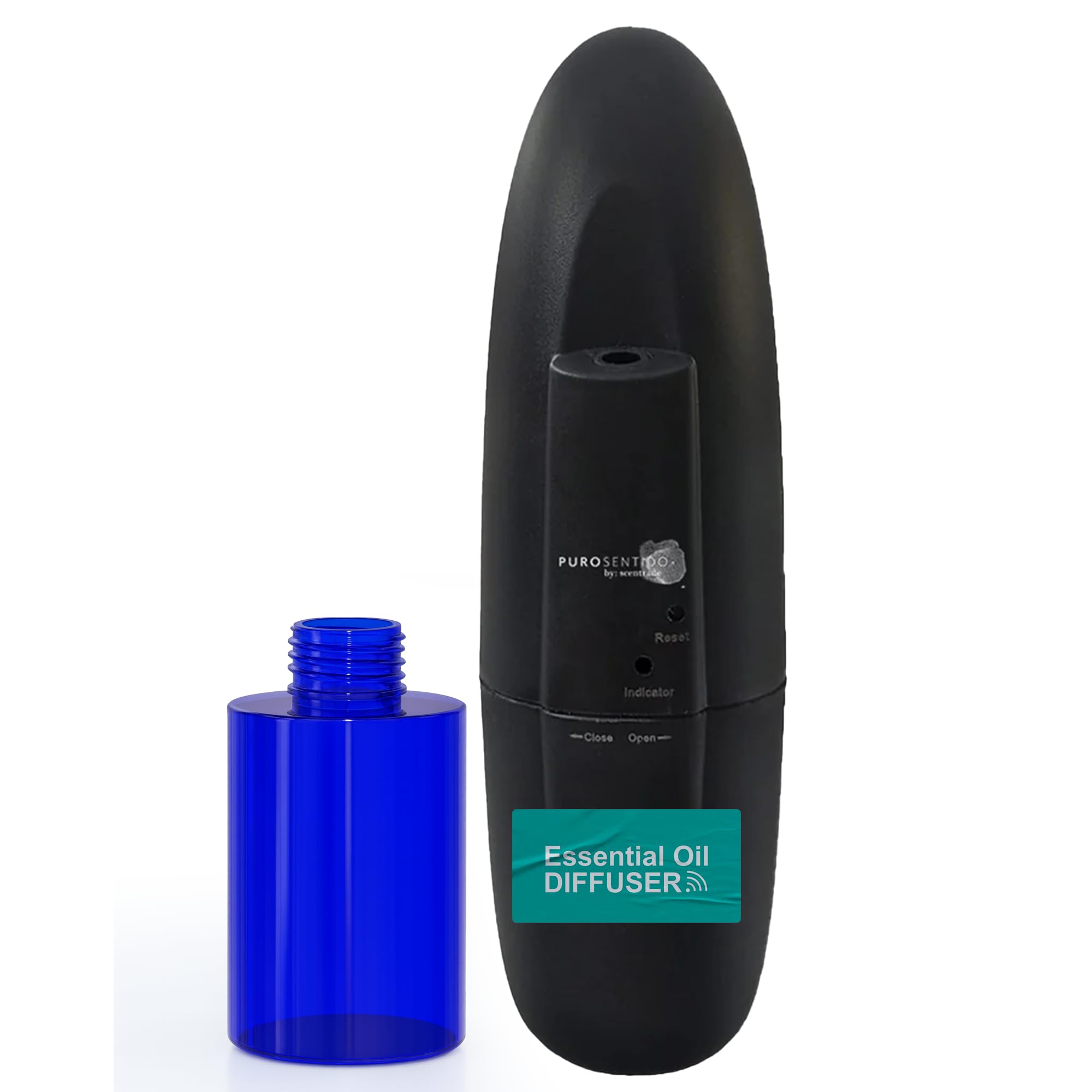 PuroSentido Allegro diffuser in waterless mode for clean, space-wide diffusion.