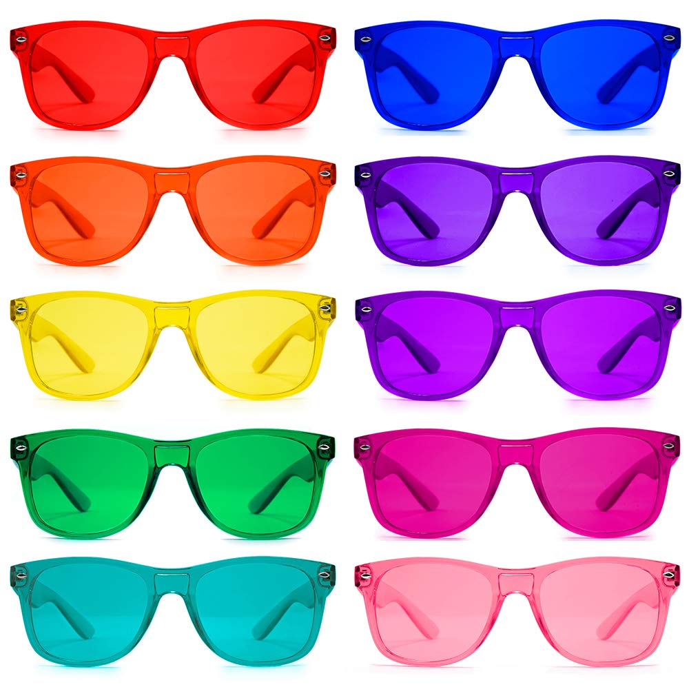 Purple Canyon Color Therapy Glasses pack front view with bold frames for color-based mood options