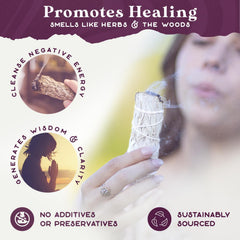 Purple Canyon Sage smudge sticks four-inch length ideal for quick rituals.