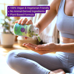 Purple Tree Happy Liver Daily packaging shows vegan, non-GMO formula.