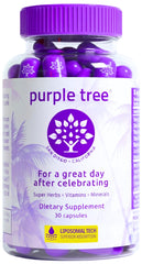 Purple Tree post-celebration bottle for recovery-minded moments.