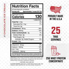 MyoWhey scoop demonstrates easy measuring for precise portions