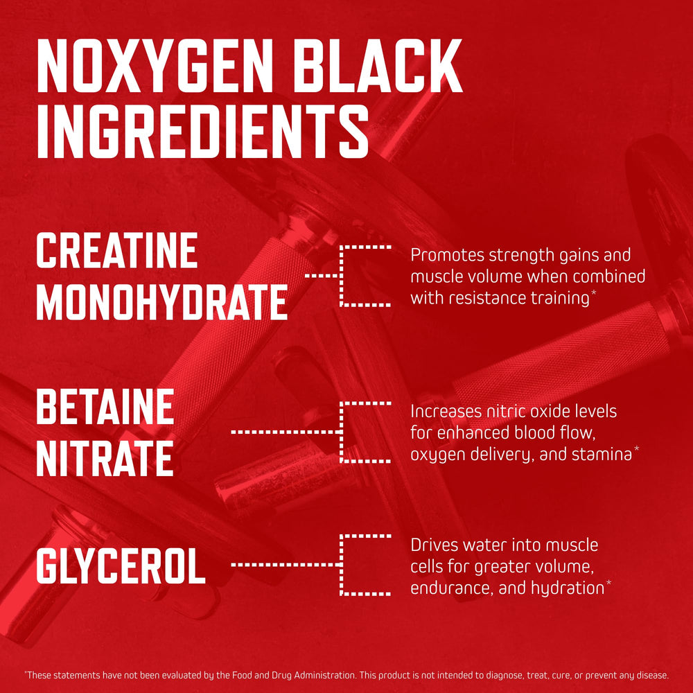 Purus Labs NOXygen Black measuring scoop enables precise dosing.