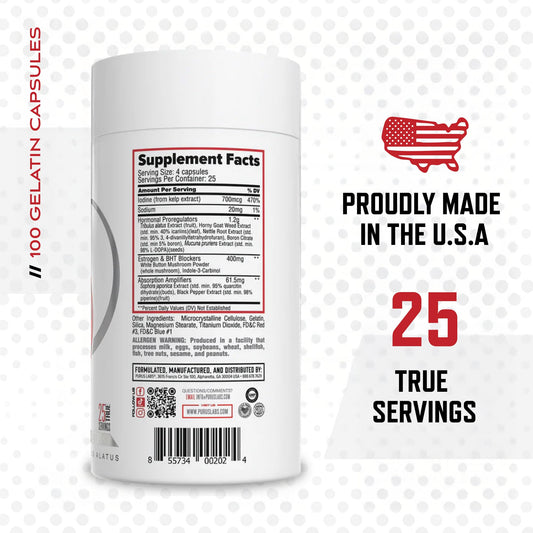 Closeup of Purus Labs Recycle capsules showing premium quality