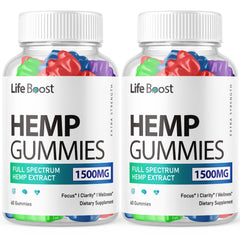 Purvia Life Boost 2-pack bottle front showing 25 mg per gummy.