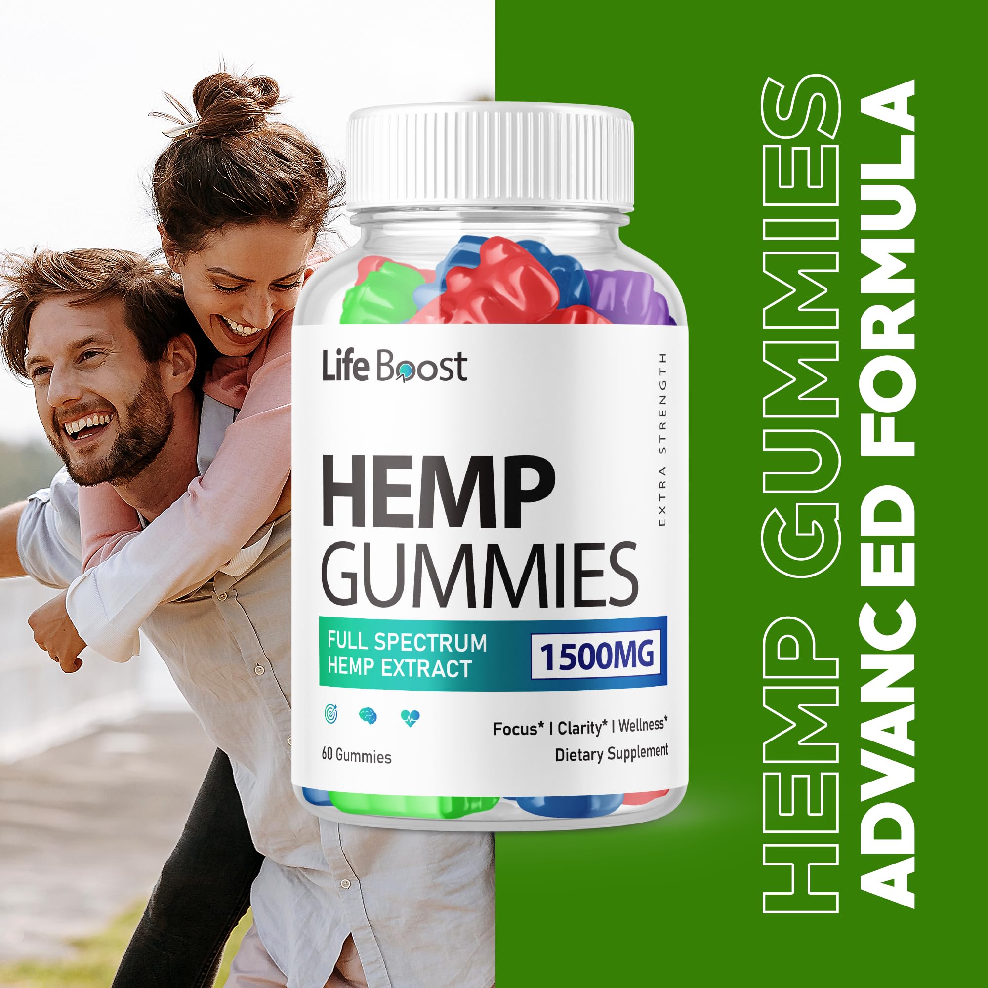 Purvia Life Boost 3-pack gummies closeup highlighting chewy texture and berry-like flavor.
