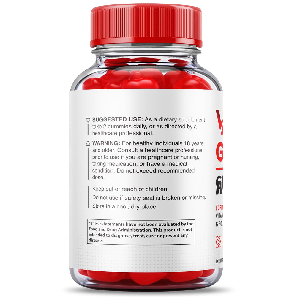 Purvia Vital Grow XL gummies packaging highlights the 2-pack value and advanced formula.