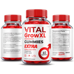 Purvia Vital Grow XL Gummies travel kit ready for on-the-go use.